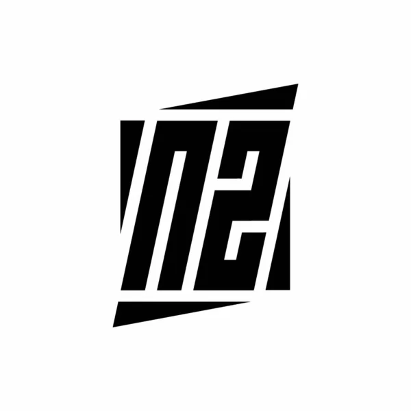 Logo Monogram Met Moderne Stijl Concept Design Template Geïsoleerd Witte — Stockvector