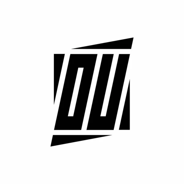 Logo Monograma Con Plantilla Diseño Concepto Estilo Moderno Aislado Sobre — Vector de stock