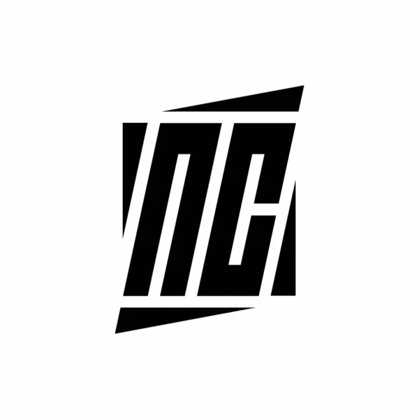 Logo Monogram Met Moderne Stijl Concept Ontwerp Template Geïsoleerd Witte — Stockvector