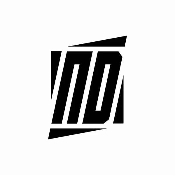 Logo Monogramm Mit Design Vorlage Modernen Stil Isoliert Auf Weißem — Stockvektor