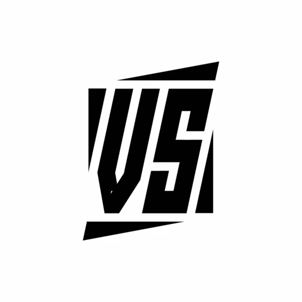 Logo Monogram Med Modern Stil Koncept Design Mall Isolerad Vit — Stock vektor