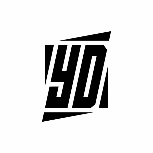 Logo Monogram Modern Stílusú Koncepció Design Sablon Elszigetelt Fehér Háttér — Stock Vector