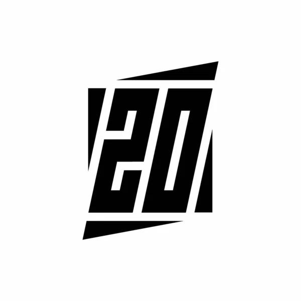 Logo Monogram Modern Stílusú Koncepció Design Sablon Elszigetelt Fehér Háttér — Stock Vector