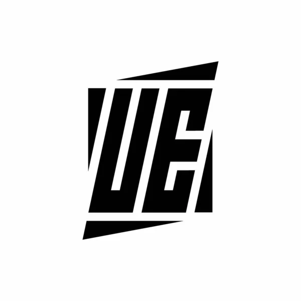 Logo Monogram Modern Style Concept Design Template Isolated White Background — Stock Vector