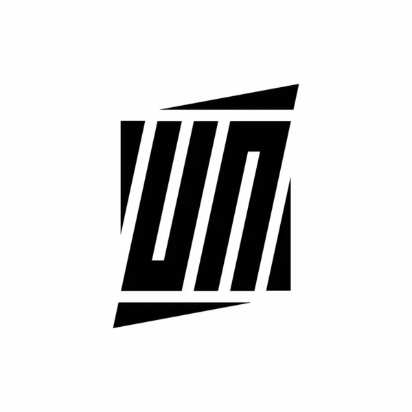 Beyaz Arkaplanda Modern Tarz Konsept Tasarım Şablonuna Sahip Logosu Monogramı — Stok Vektör