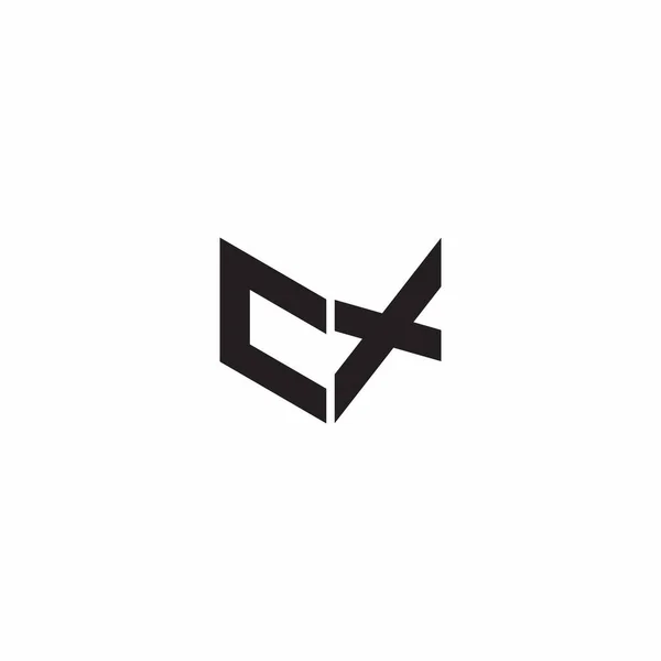 Logo Písmeno Monogram Počáteční Vzory Šablona Izolované Bílém Pozadí — Stockový vektor