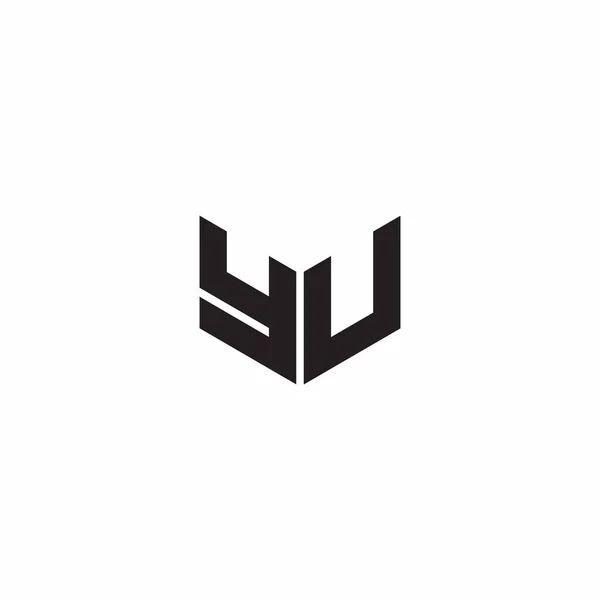 Logo字母标题初始设计模板 白色背景分离 — 图库矢量图片