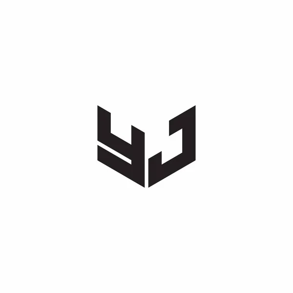 Логотип Монограмма Письмо Начальные Проекты Шаблон Изолирован Белом Фоне — стоковый вектор