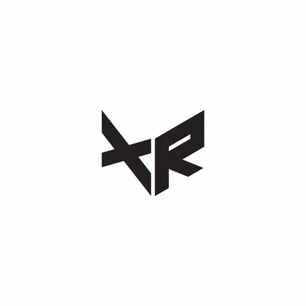 Logotyp Brev Monogram Ursprungliga Mönster Mall Isolerad Vit Bakgrund — Stock vektor