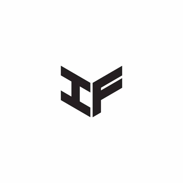 Logo Letter Monogram Kezdeti Minták Sablon Izolált Fehér Háttér — Stock Vector