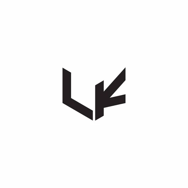 Templat Logo Letter Monogram Initial Designs Template Terisolasi Pada Latar - Stok Vektor