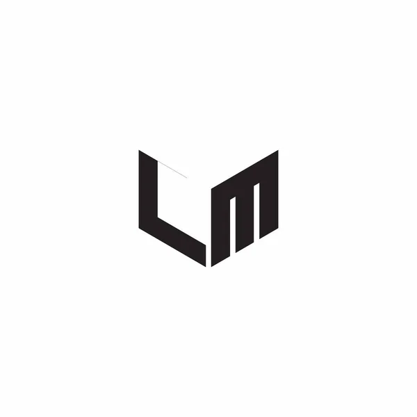 Logo Carta Monograma Diseños Iniciales Plantilla Aislada Sobre Fondo Blanco — Vector de stock