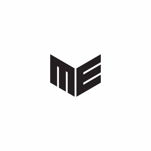 Logo Lettera Monogramma Disegni Iniziali Modello Isolato Sfondo Bianco — Vettoriale Stock