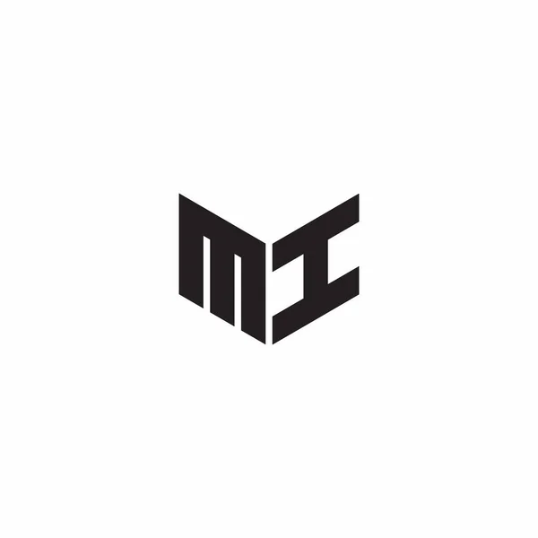 Logo Lettera Monogramma Disegni Iniziali Modello Isolato Sfondo Bianco — Vettoriale Stock
