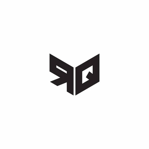 Logo Písmeno Monogram Počáteční Vzory Šablona Izolované Bílém Pozadí — Stockový vektor