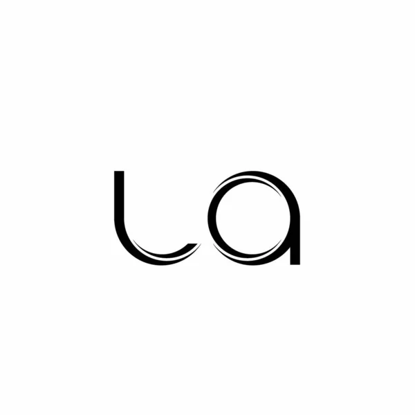Beyaz arka planda izole edilmiş dilimlenmiş modern tasarım şablonu içeren Los Angeles logosu monogramı