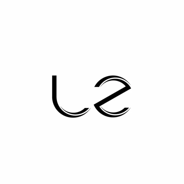 Монограмма Логотипа Закругленным Современным Дизайном Изолированным Белом Фоне — стоковый вектор