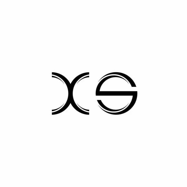 Monogramme Logo Avec Tranche Arrondie Modèle Conception Moderne Isolé Sur — Image vectorielle