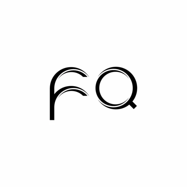 Монограмма Логотипа Закругленным Современным Дизайном Изолированным Белом Фоне — стоковый вектор