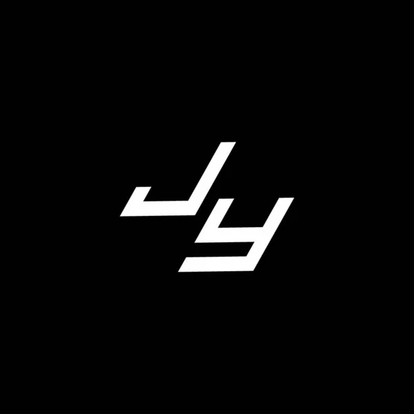 Monogramme Logo Avec Modèle Design Moderne Style Haut Vers Bas — Image vectorielle
