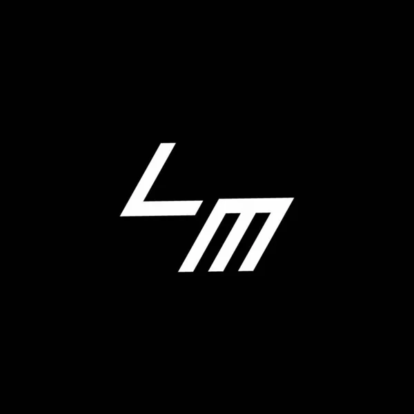 Monograma Logotipo Com Modelo Design Moderno Estilo Até Baixo Isolado —  Vetores de Stock