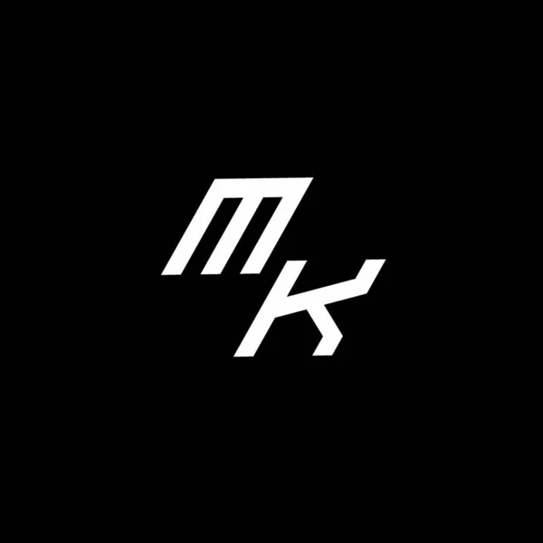 Siyah Arkaplanda Izole Edilmiş Modern Tasarım Şablonuna Kadar Inen Logo — Stok Vektör
