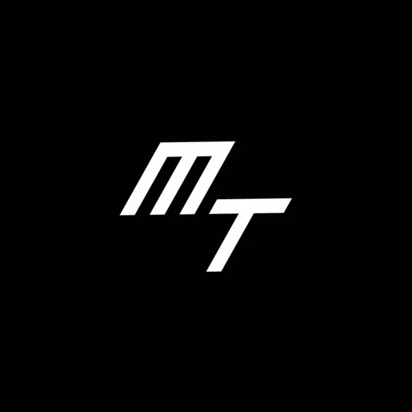Logo Monogramme Avec Style Moderne Modèle Conception Isolé Sur Fond — Image vectorielle