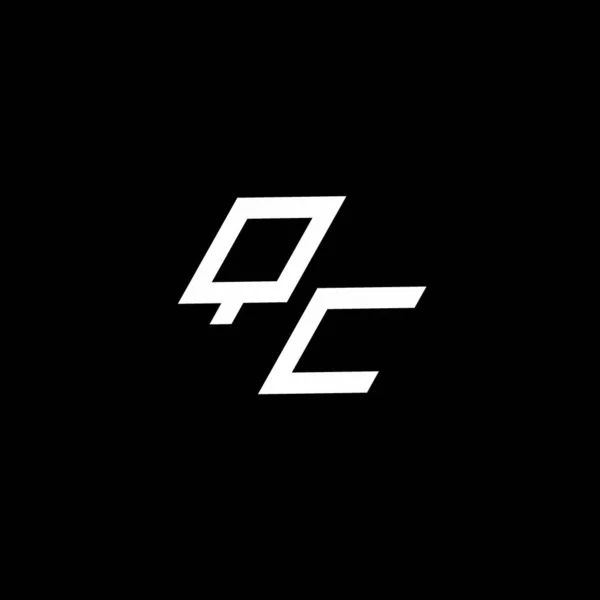 Μονόγραμμα Λογότυπου Μοντέρνο Σχεδιασμό Μαύρο Φόντο — Διανυσματικό Αρχείο