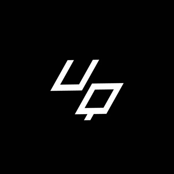 Монограма Логотипу Сучасним Шаблоном Дизайну Ізольованим Чорному Тлі — стоковий вектор