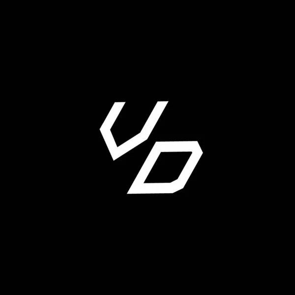 Monograma Logotipo Com Até Para Baixo Modelo Design Moderno Estilo — Vetor de Stock