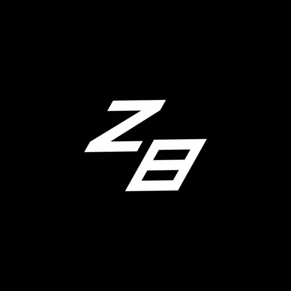 Монограмма Логотипа Современным Дизайном Стиле Вниз Изолированным Черном Фоне — стоковый вектор