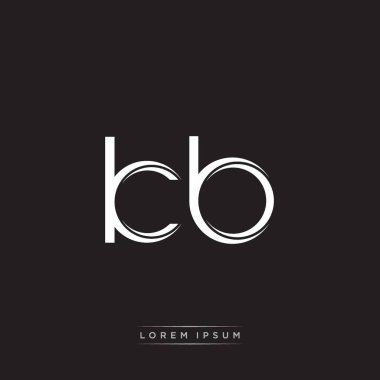 İlk Harf Böl Küçük Harf Logosu Modern Monogram Şablonu Siyah Beyaz renklerde 10 vektörü ile izole edildi