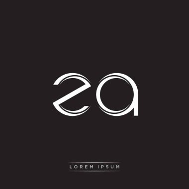 İlk Harf Böl Küçük Harf Logosu Modern Monogram Şablonu Siyah Beyaz renklerde 10 vektörü ile izole edildi