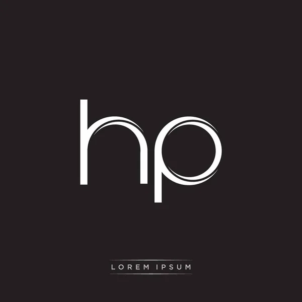 İlk Harf Böl Küçük Harf Logosu Modern Monogram Şablonu Siyah Beyaz renklerde 10 vektörü ile izole edildi