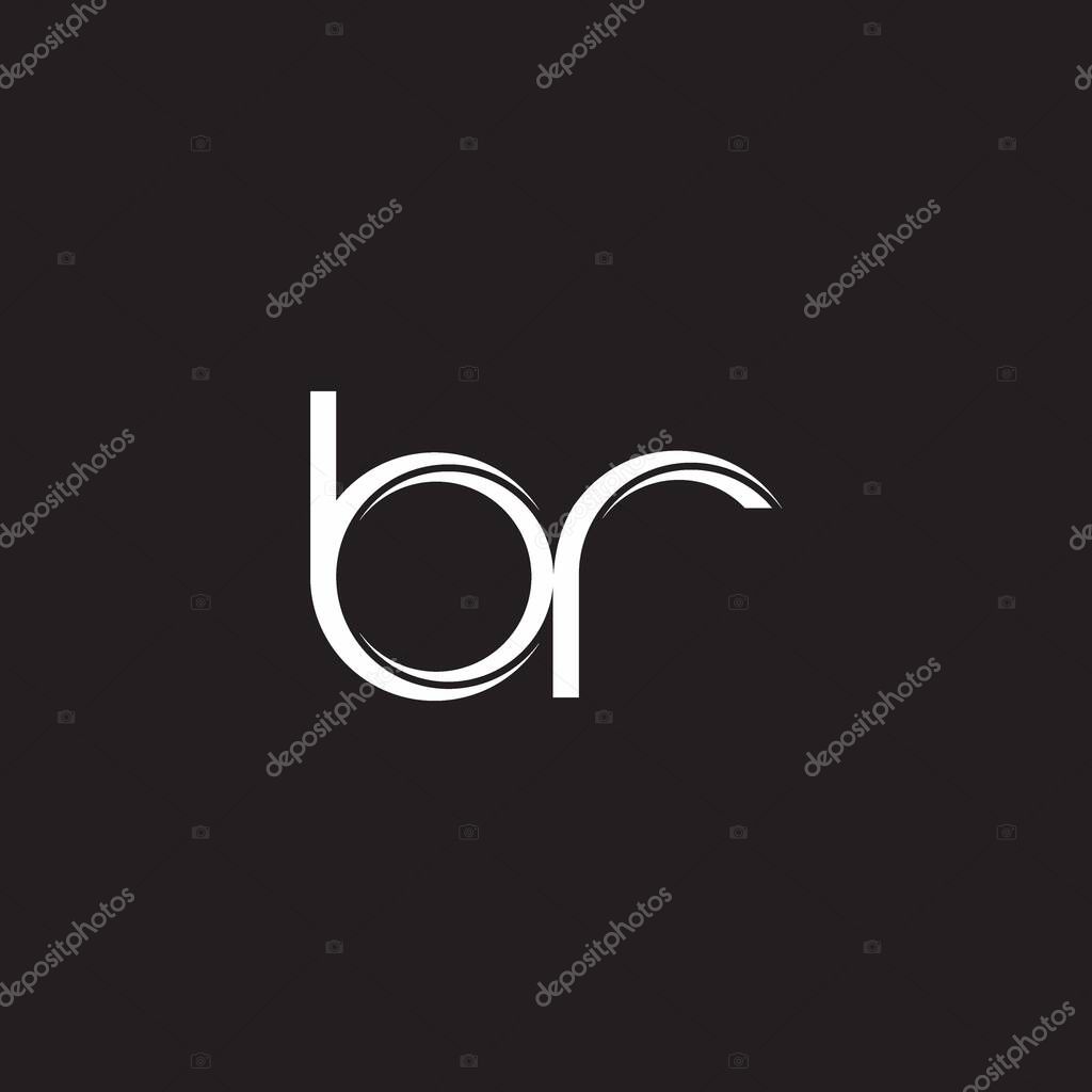 Initial Letter Split Lowercase Logo Modern Monogram Template Isolated on Black White colors with vector 10