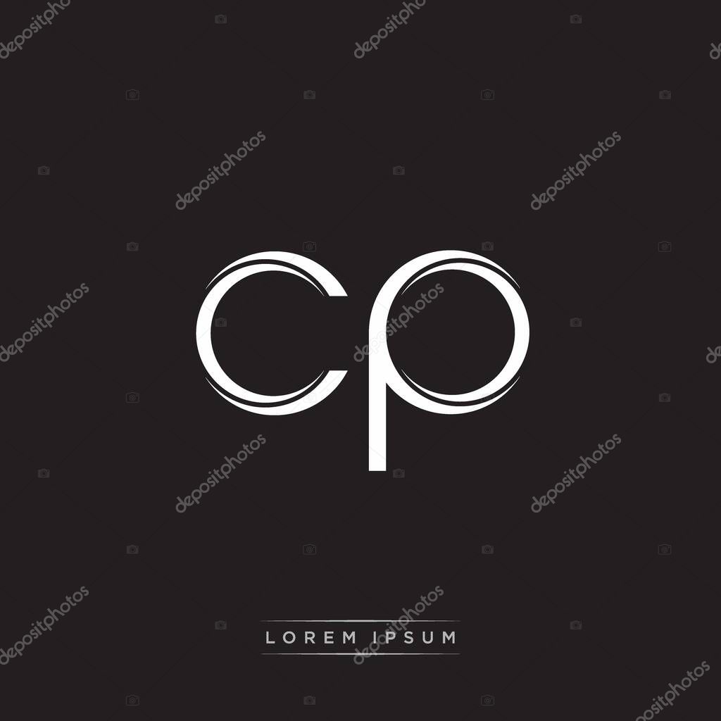 Initial Letter Split Lowercase Logo Modern Monogram Template Isolated on Black White colors with vector 10