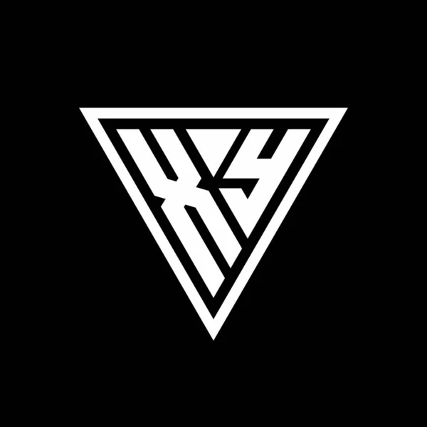 Монограмма Логотипом Черном Фоне — стоковый вектор