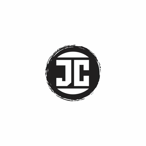 Logo Initial Letter Monogram Abstrac Circle Shape Design Template Isolated — 스톡 벡터