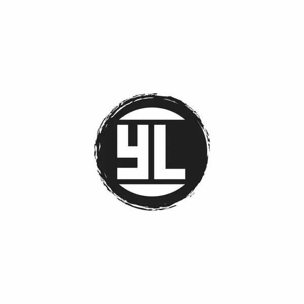 Логотип Початкова Літера Монограма Шаблоном Дизайну Абстрактної Форми Кола Ізольовано — стоковий вектор