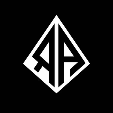 RA logo harfleri prizma şekilli tasarım şablon ikonu modern