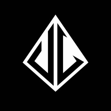 Prizma biçimli logo harfleri monogram vektör simgesi modern