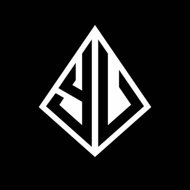 Prizma şekilli tasarım şablon ikonu modern olan YU logo harfleri.