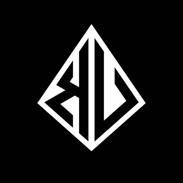 Літери Логотипу Монограма Шаблоном Дизайну Форми Язниці Векторна Піктограма Сучасний — стоковий вектор