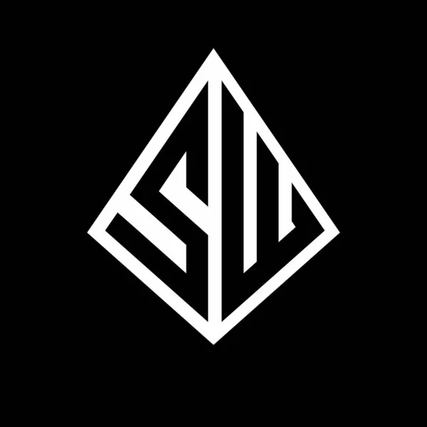 Logo Litery Monogram Prisma Kształt Wzór Wzór Wektor Ikona Nowoczesny Grafika Wektorowa