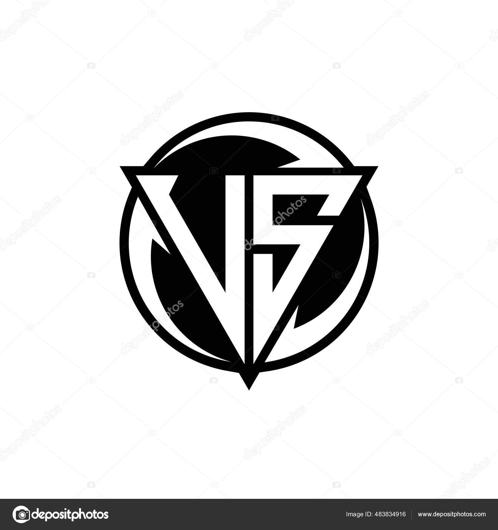 Логотип Треугольной Формой Округлый Дизайн Круга Шаблон Изолирован.