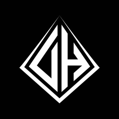 Prizma biçimli logo harfleri monogram vektör simgesi modern