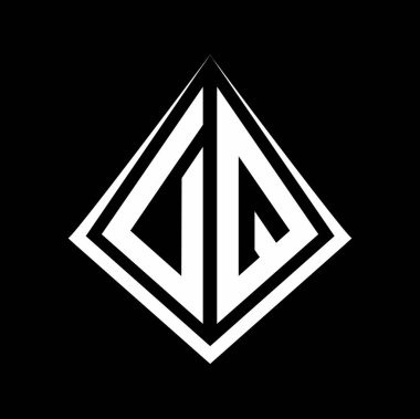 Prizma biçimli logo harfleri monogram vektör simgesi modern