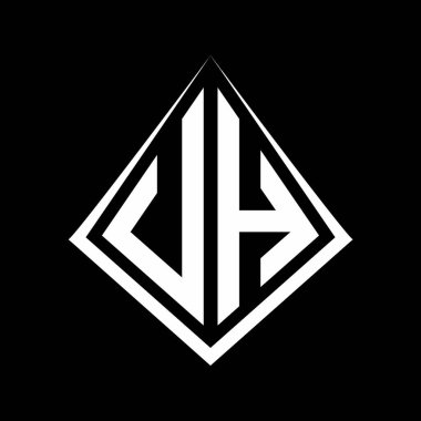 Prizma biçimli logo harfleri tasarım şablonu simgesi modern