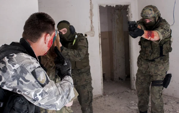 Hostage rescue operation — Stock Photo, Image