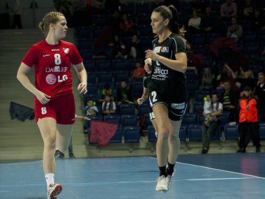 eylem bir hentbol maçında oyuncular